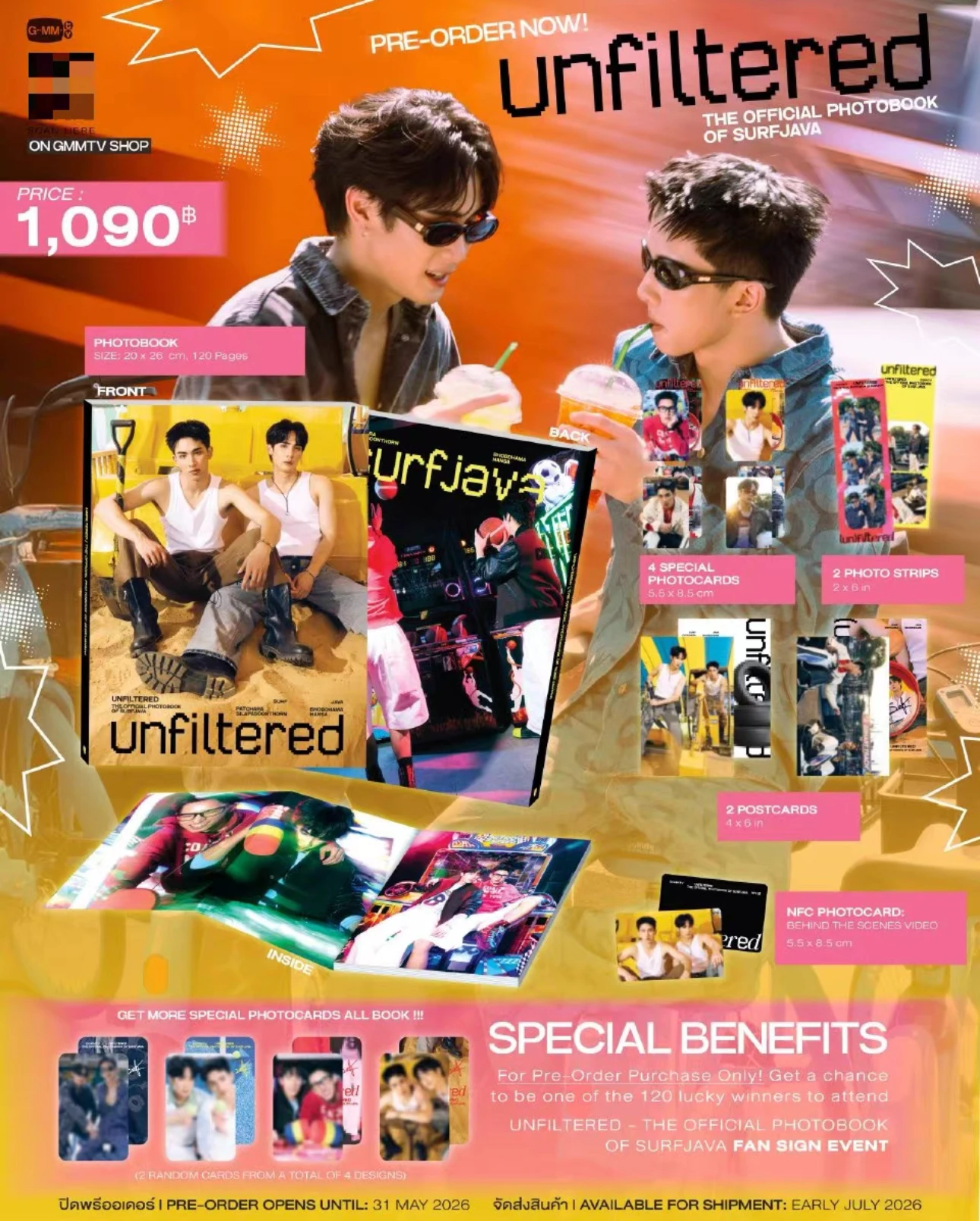 Official Gmmtv Thai Star Thai Drama Mu-Te-Luv H2H Surfjava Unfiltered Official Photobook Of Surfjava
Official Gmmtv Thai Star Thai Drama Mu-Te-Luv H2H Surfjava Unfiltered Official Photobook Of Surfjava