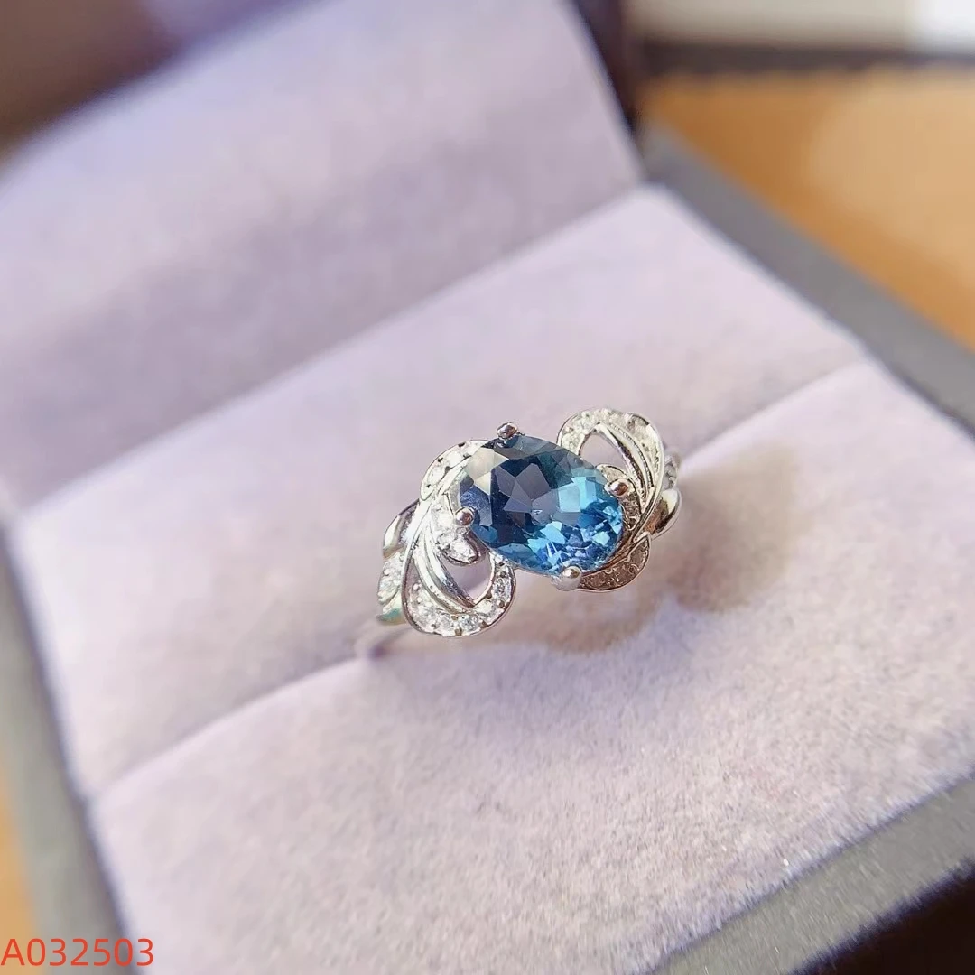 KJJEAXCMY Fine Jewelry Natural London blueTopaz Women's Ring S925 Pure Silver Exquisite Inlaid High Clarity Gems Support Testing
KJJEAXCMY Fine Jewelry Natural London blueTopaz Women's Ring S925 Pure Silver Exquisite Inlaid High Clarity Gems Support Testing
