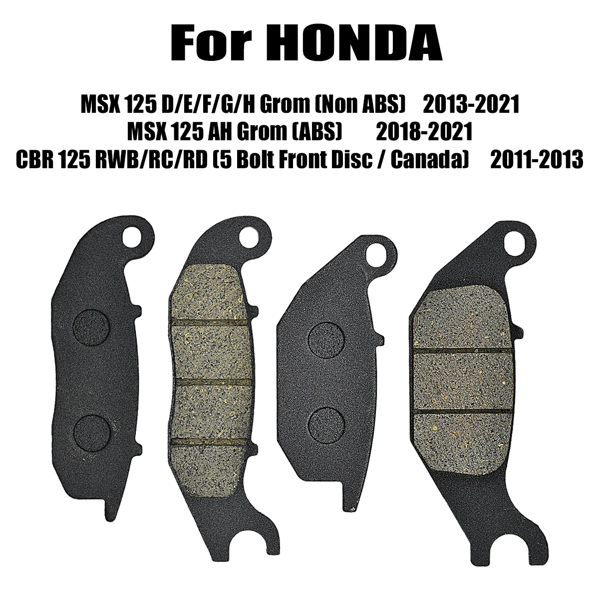 Motorcycle Front Rear Brake Pads For HONDA MSX125 D/E/F/G/H MSX125AH Grom CBR125 RWB/RC/RD FA375 FA629
Motorcycle Front Rear Brake Pads For HONDA MSX125 D/E/F/G/H MSX125AH Grom CBR125 RWB/RC/RD FA375 FA629