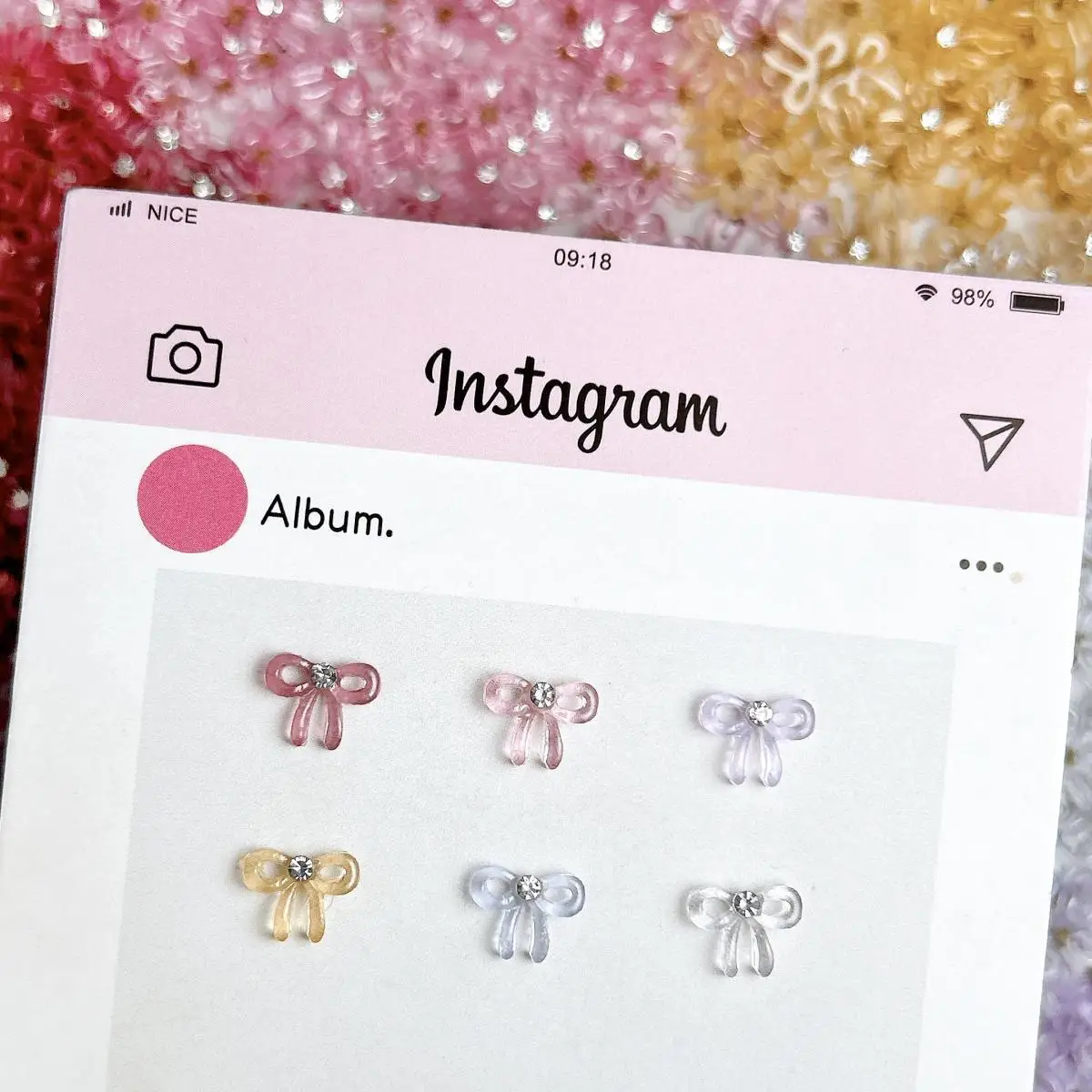 3D Resin Sweet Inlaid Rhinestone Bow Nail Charms 6-Color Mixed Transparent Bow Nail Art Decoration Supplies For DIY Crafts
3D Resin Sweet Inlaid Rhinestone Bow Nail Charms 6-Color Mixed Transparent Bow Nail Art Decoration Supplies For DIY Crafts
