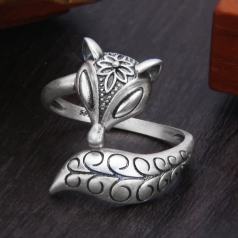 Genuine S925 Sterling Silver Rings for Women Men New Fashion Vintage Totem Fox Punk Matte Jewelry Adjustable Size Wholesale
Genuine S925 Sterling Silver Rings for Women Men New Fashion Vintage Totem Fox Punk Matte Jewelry Adjustable Size Wholesale