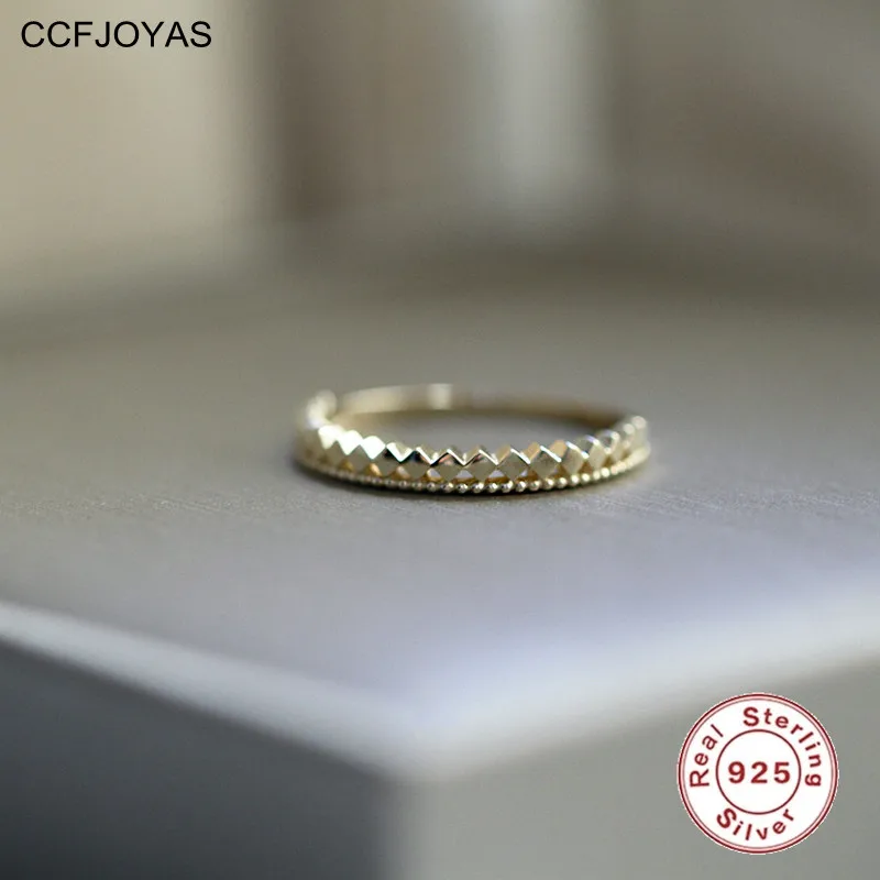 CCFJOYAS 100% 925 Sterling Silver Finger Ring for Women Fashion Exquisite Small Fresh Korean Style Crown Ring Fine Jewelry Gift
CCFJOYAS 100% 925 Sterling Silver Finger Ring for Women Fashion Exquisite Small Fresh Korean Style Crown Ring Fine Jewelry Gift
