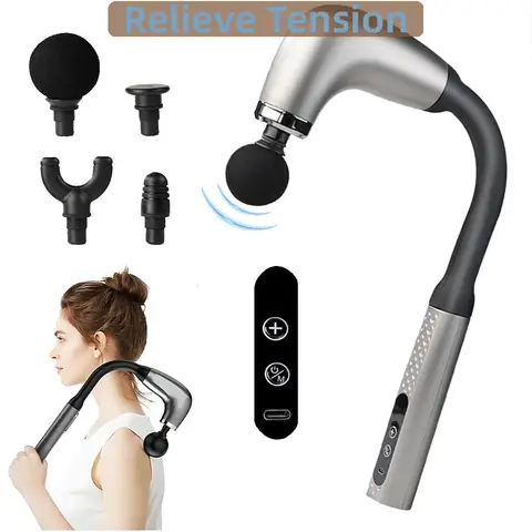 2025 New Smart Fascia Gun Electric Massager Massage Hammer Electric Fascia Gun Home Handheld Hammer Back Artifact Christmas Gift