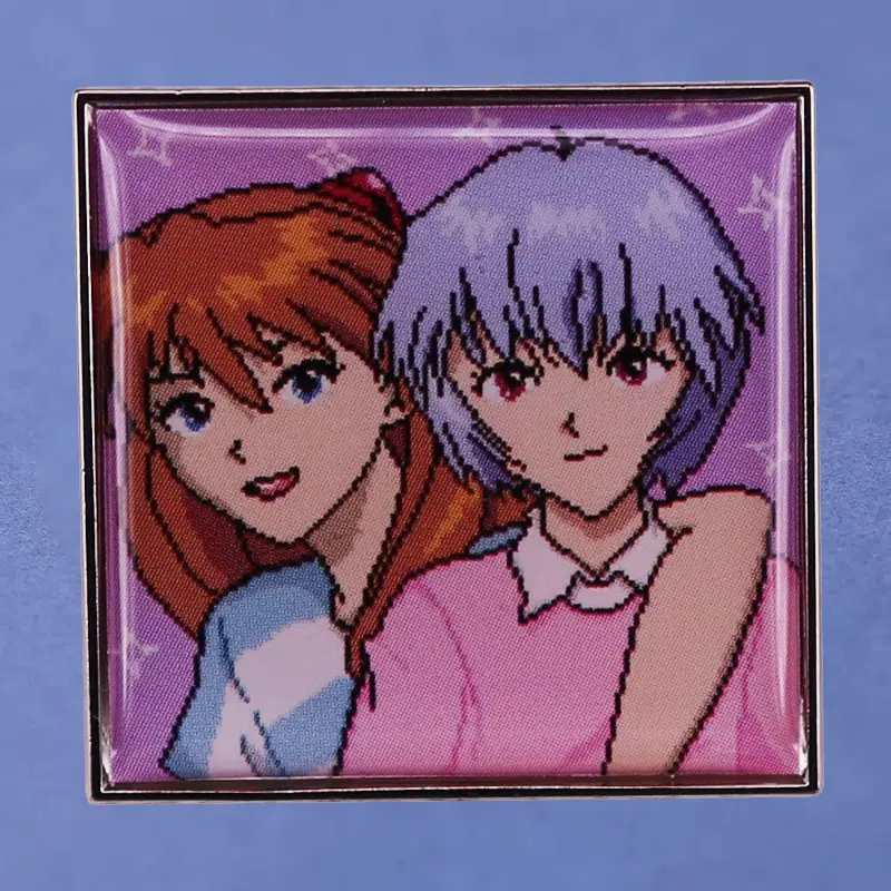 Эмалированные булавки Neon Genesis Evangelion, коллекция Asuka Langley Soryu и Ayanami Рей, металлический значок на воротник рюкзака, лацкан
Эмалированные булавки Neon Genesis Evangelion, коллекция Asuka Langley Soryu и Ayanami Рей, металлический значок на воротник рюкзака, лацкан