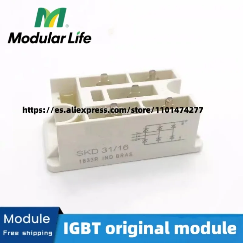 SKD31/08 12 14 16 SKD31F16 SKD31F18 SKD31F22 IGBT Module New Original
SKD31/08 12 14 16 SKD31F16 SKD31F18 SKD31F22 IGBT Module New Original