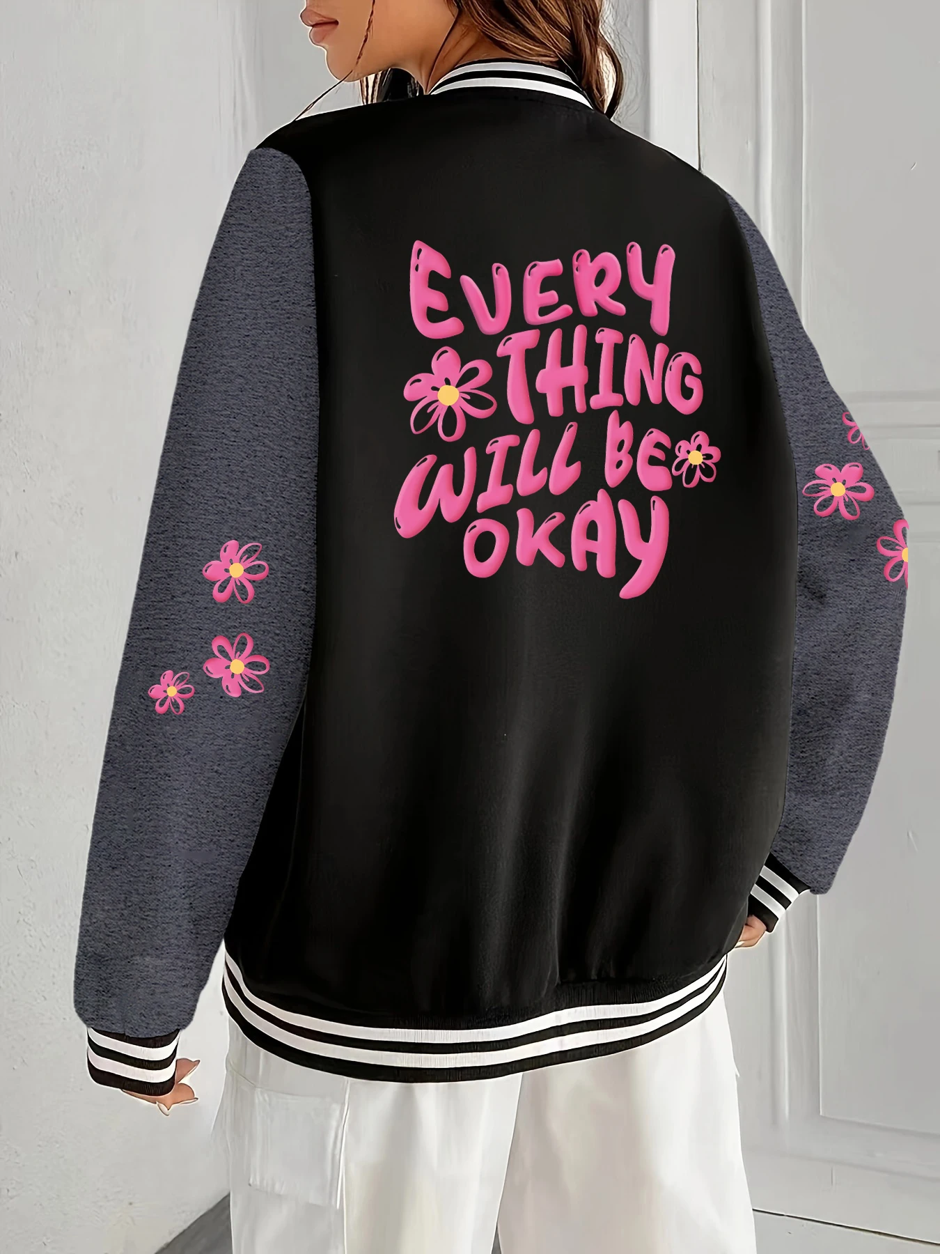 Every Thing Cuill Be Okay Женская куртка с буквенным принтом в стиле хип-хоп Свободные топы Теплые спортивные куртки на пуговицах Модная одежда унисекс
Every Thing Cuill Be Okay Женская куртка с буквенным принтом в стиле хип-хоп Свободные топы Теплые спортивные куртки на пуговицах Модная одежда унисекс