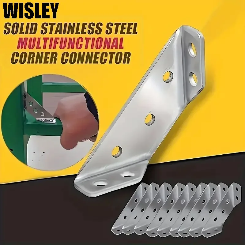 Universal Furniture Corner Connectors Stainless Steel Corner Connector Bracket for Wood Furniture Drawers Cabinets Tables Chairs
Universal Furniture Corner Connectors Stainless Steel Corner Connector Bracket for Wood Furniture Drawers Cabinets Tables Chairs