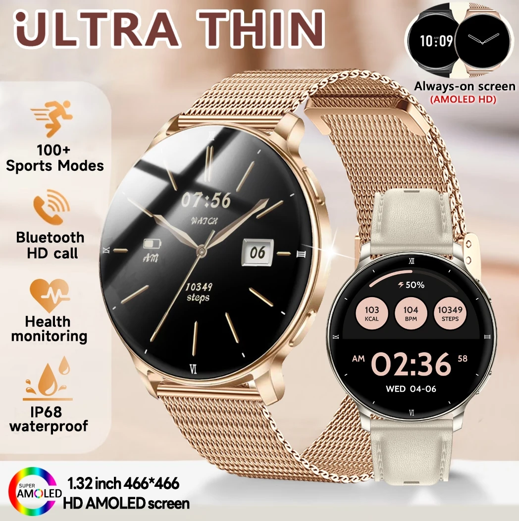 2026New True AMOLED Smart Watch Women Always-On Display (AOD) Bluetooth Call GPS Fitness Tracking IP68 LED Flashlight Smartwatch
2026New True AMOLED Smart Watch Women Always-On Display (AOD) Bluetooth Call GPS Fitness Tracking IP68 LED Flashlight Smartwatch