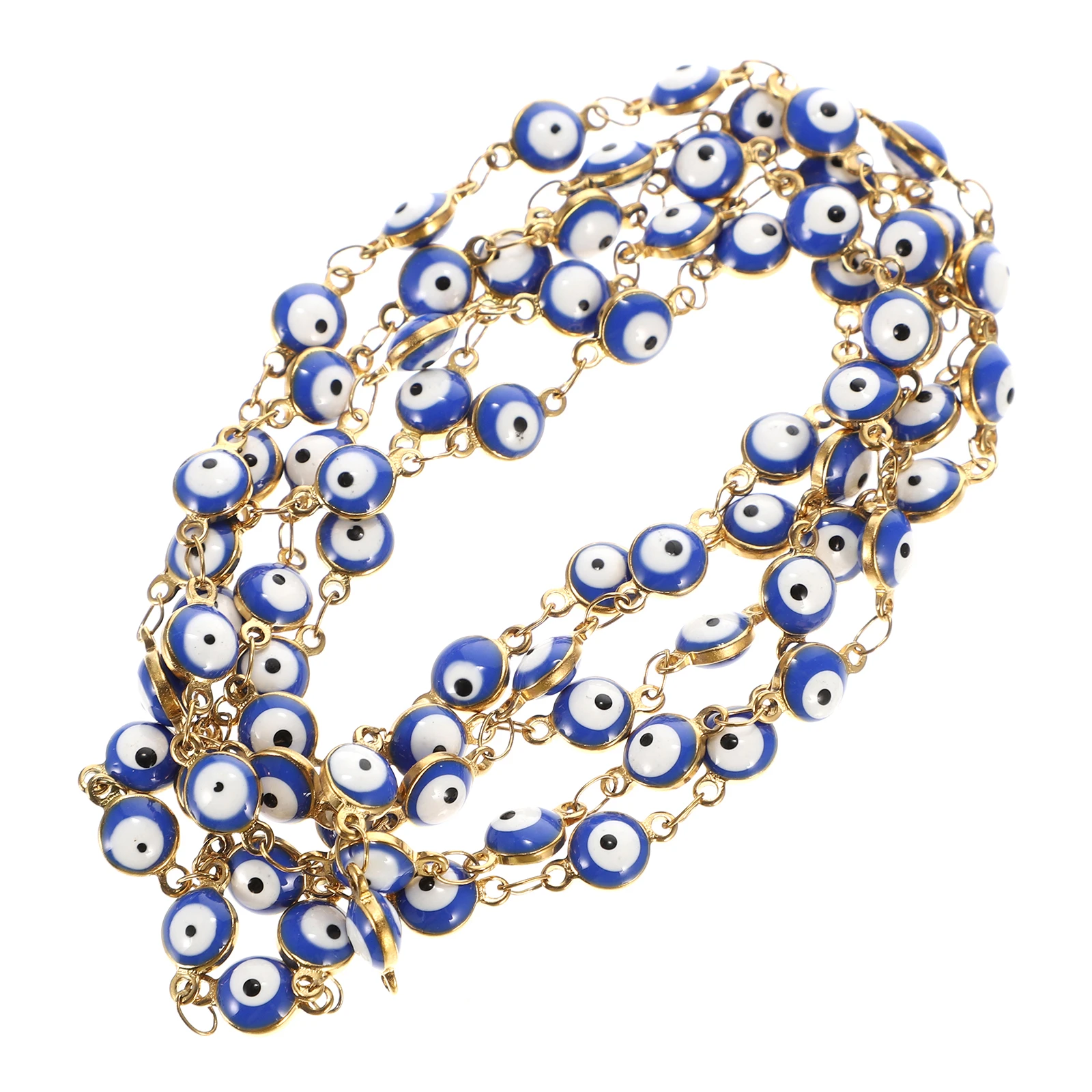 DIY Craft Evil Eye Link Chain Beads Jewelry Accessories 1M Length Cut Needed Resistant Corrosion Anti Rust Enamel Charm Colored
DIY Craft Evil Eye Link Chain Beads Jewelry Accessories 1M Length Cut Needed Resistant Corrosion Anti Rust Enamel Charm Colored