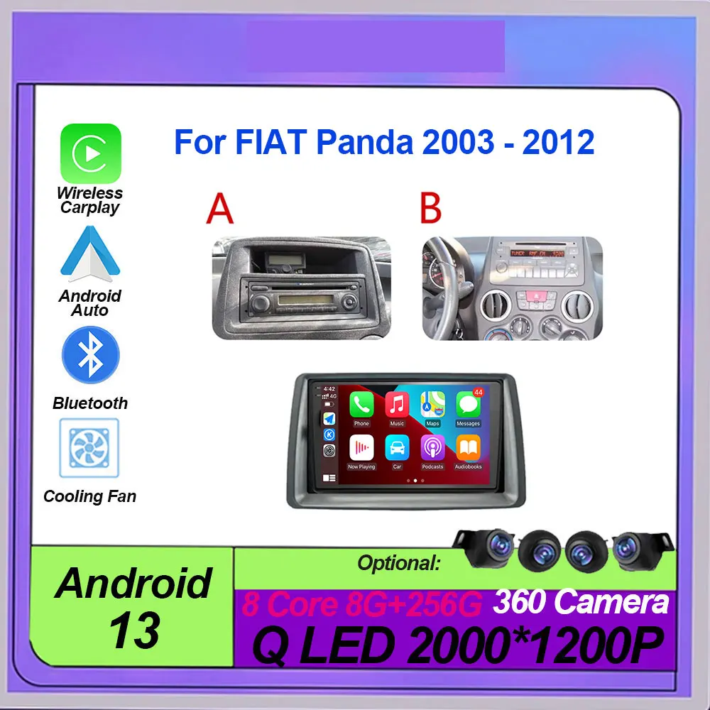 7" Car Radio Android 13 For FIAT Panda 2003 - 2012 Stereo Multimedia Player Navigation Auto radio Carplay Auto
7" Car Radio Android 13 For FIAT Panda 2003 - 2012 Stereo Multimedia Player Navigation Auto radio Carplay Auto