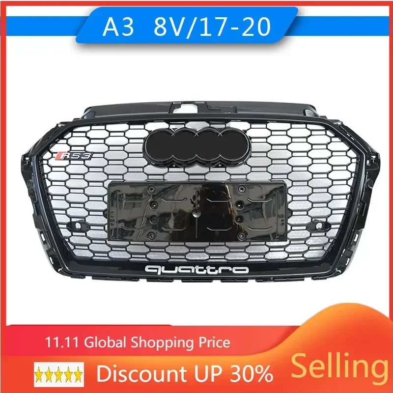 Car Front Bumper Grille Grill For 2016-2019 Audi Audi A3 8V Hot Rod Auto Salon upgrade Refit RS3 auto Racing grills
Car Front Bumper Grille Grill For 2016-2019 Audi Audi A3 8V Hot Rod Auto Salon upgrade Refit RS3 auto Racing grills