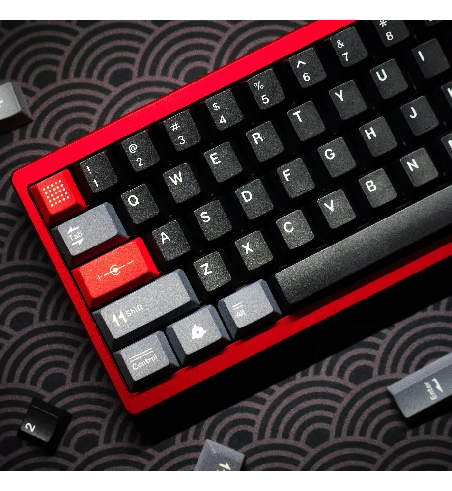 Keycap personality black gray red color scheme PBT hot sublimation full set of keycaps simple classic replica polka dots
Keycap personality black gray red color scheme PBT hot sublimation full set of keycaps simple classic replica polka dots