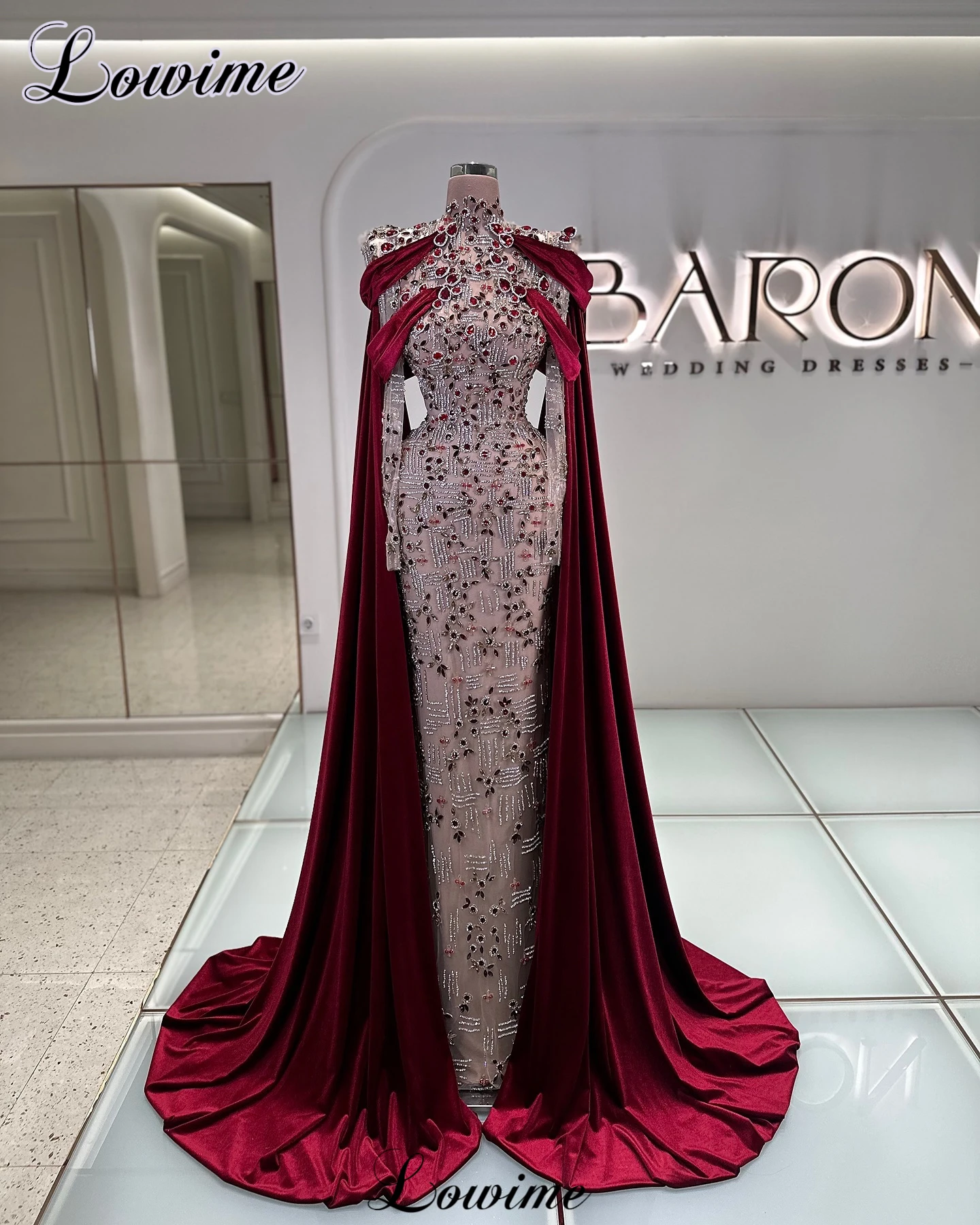 Luxury Full Crystals Evening Dresses Mermaid Muslim Long Sleeves Celebrity Dresses Prom Party Dresses Robes De Soirée Customized
Luxury Full Crystals Evening Dresses Mermaid Muslim Long Sleeves Celebrity Dresses Prom Party Dresses Robes De Soirée Customized