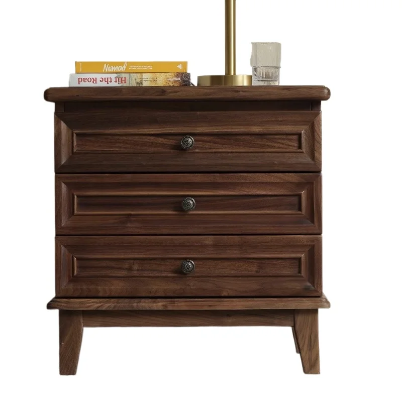 All solid wood American country bedside table locker American furniture old retro furniture
All solid wood American country bedside table locker American furniture old retro furniture