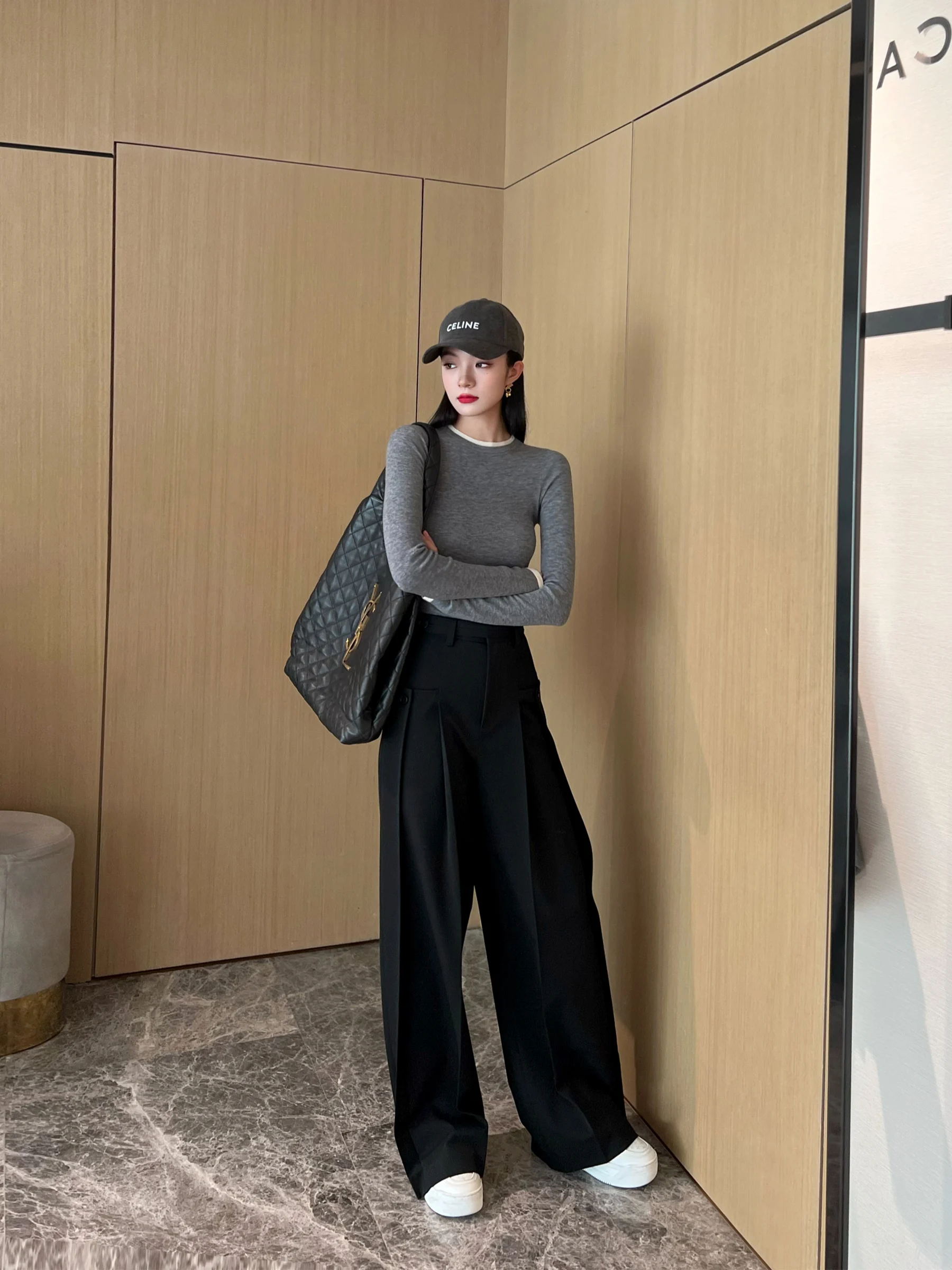 NancyCavally THERY Wide Leg Pants High Waist Street Sle Polyester Fiber ket Detail One Cli Leg a Double Pleat
NancyCavally THERY Wide Leg Pants High Waist Street Sle Polyester Fiber ket Detail One Cli Leg a Double Pleat