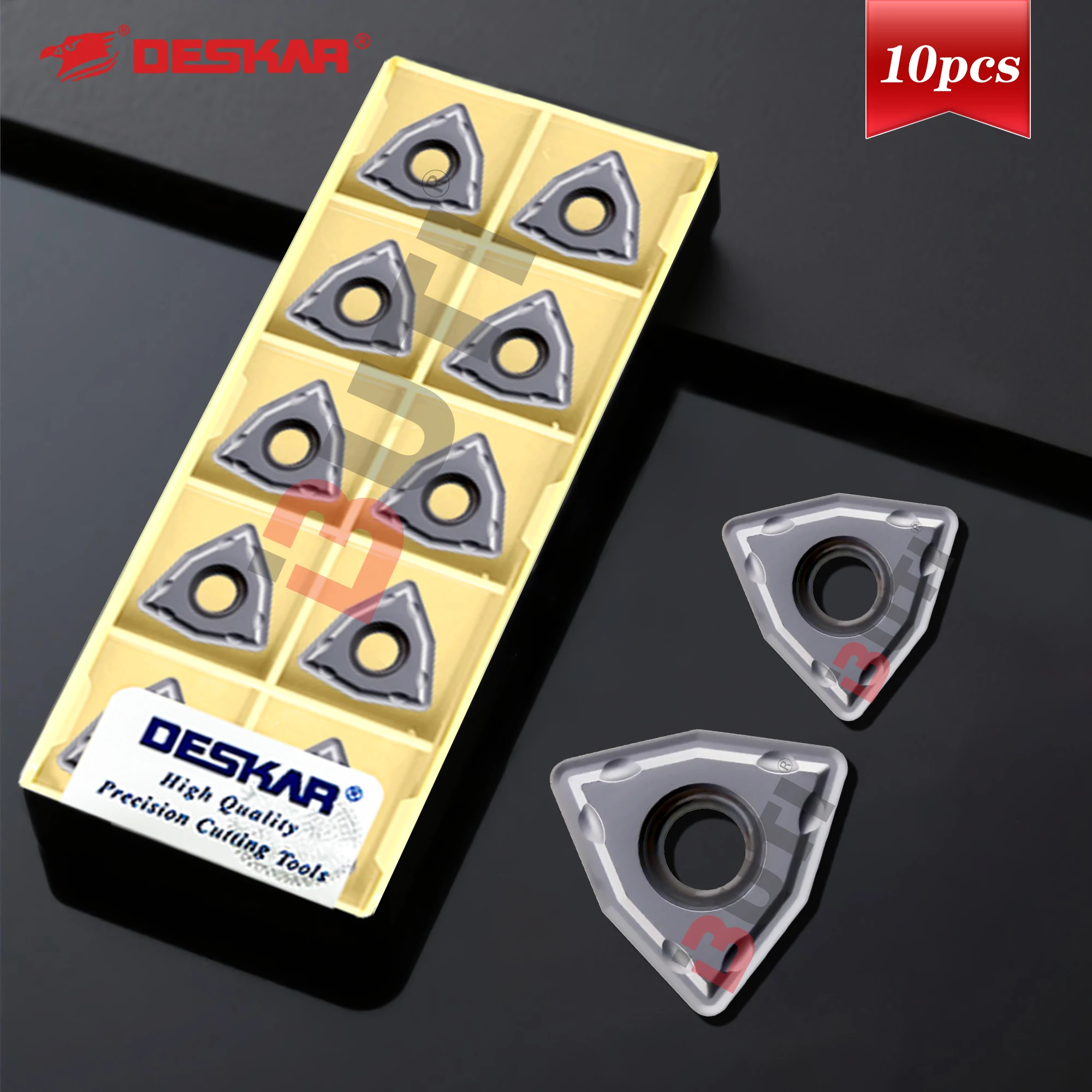 WCMX030208 WCMX040208 WCMT050308 WCMT06T308 WCMT080412-SF LF6018 DESKAR 100% Original Lathe Tool U-drill Inserts SF Groove Type
WCMX030208 WCMX040208 WCMT050308 WCMT06T308 WCMT080412-SF LF6018 DESKAR 100% Original Lathe Tool U-drill Inserts SF Groove Type