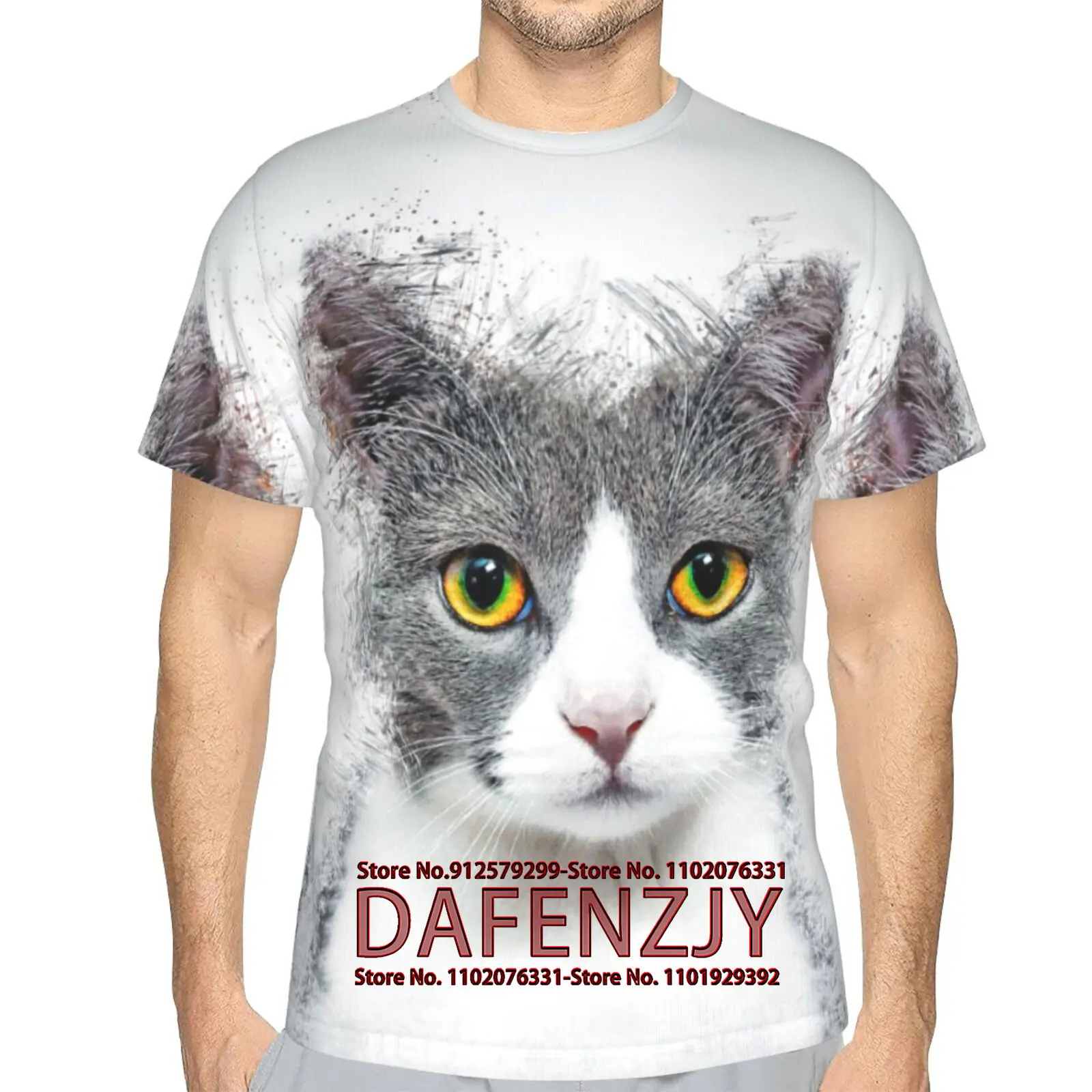 Funny Cat Graphic Polyester Colorful T Shirt for Men Women Solf Short Sleeve Tee Shirts
Funny Cat Graphic Polyester Colorful T Shirt for Men Women Solf Short Sleeve Tee Shirts
