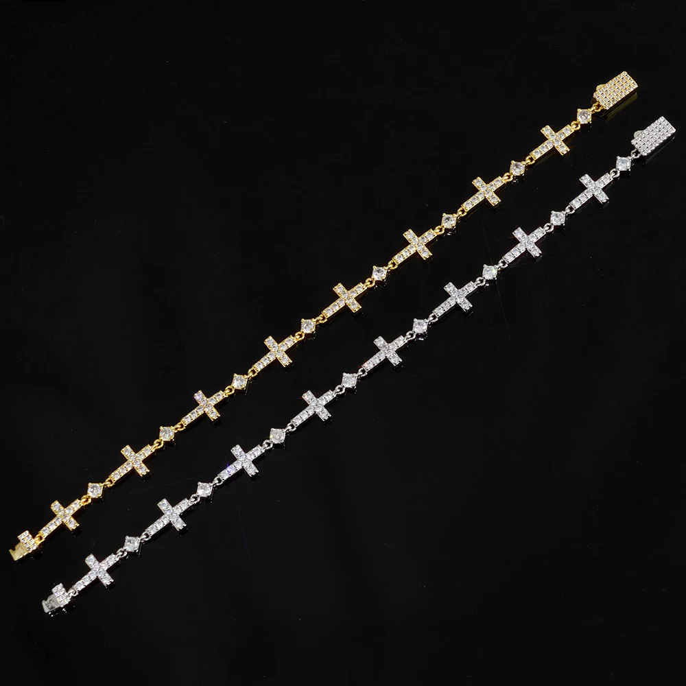 HHIOK Hip Hop Style 5mm New Cross Round Bead Necklace 5A Cubic Zirconia Iced Spring Buckle Fashion Men's and Women's Jewelry
HHIOK Hip Hop Style 5mm New Cross Round Bead Necklace 5A Cubic Zirconia Iced Spring Buckle Fashion Men's and Women's Jewelry