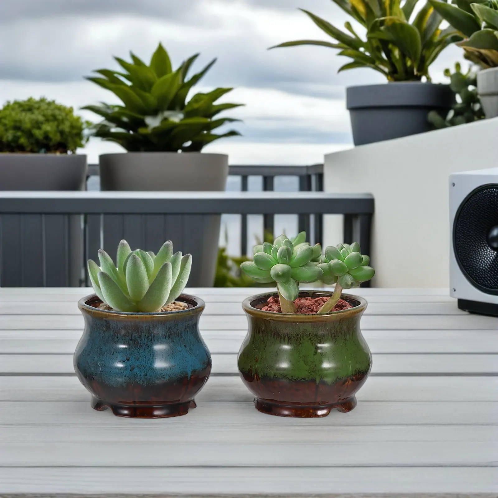 5Pcs Ceramic Flower Pots Handmade Kiln Changing Succulent Planters Indoor Outdoor Small Ceramic Decorative Garden Pots
5Pcs Ceramic Flower Pots Handmade Kiln Changing Succulent Planters Indoor Outdoor Small Ceramic Decorative Garden Pots