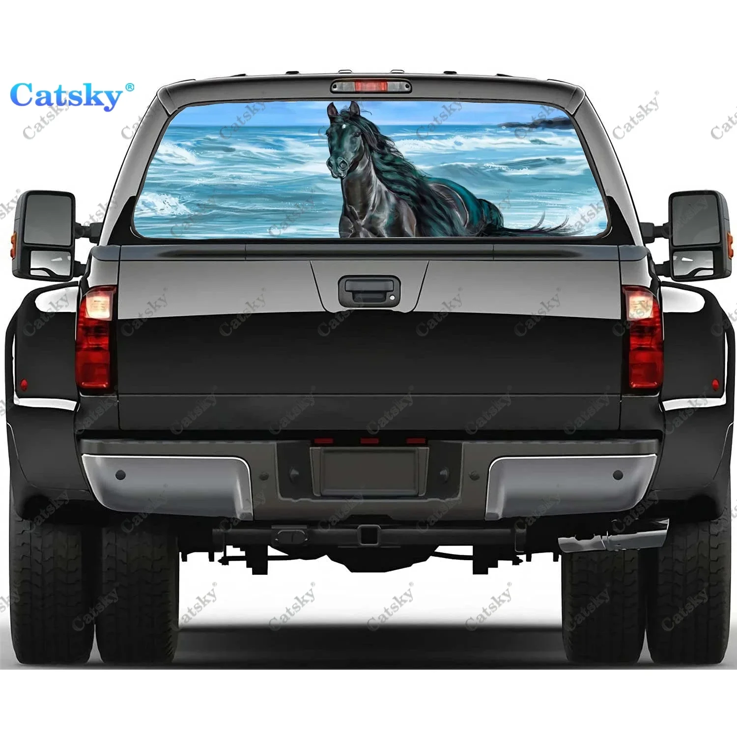 Horse Rear Window Decals for Truck,Pickup Window Decal,Rear Window Tint Graphic Perforated Vinyl Truck Stickers
Horse Rear Window Decals for Truck,Pickup Window Decal,Rear Window Tint Graphic Perforated Vinyl Truck Stickers