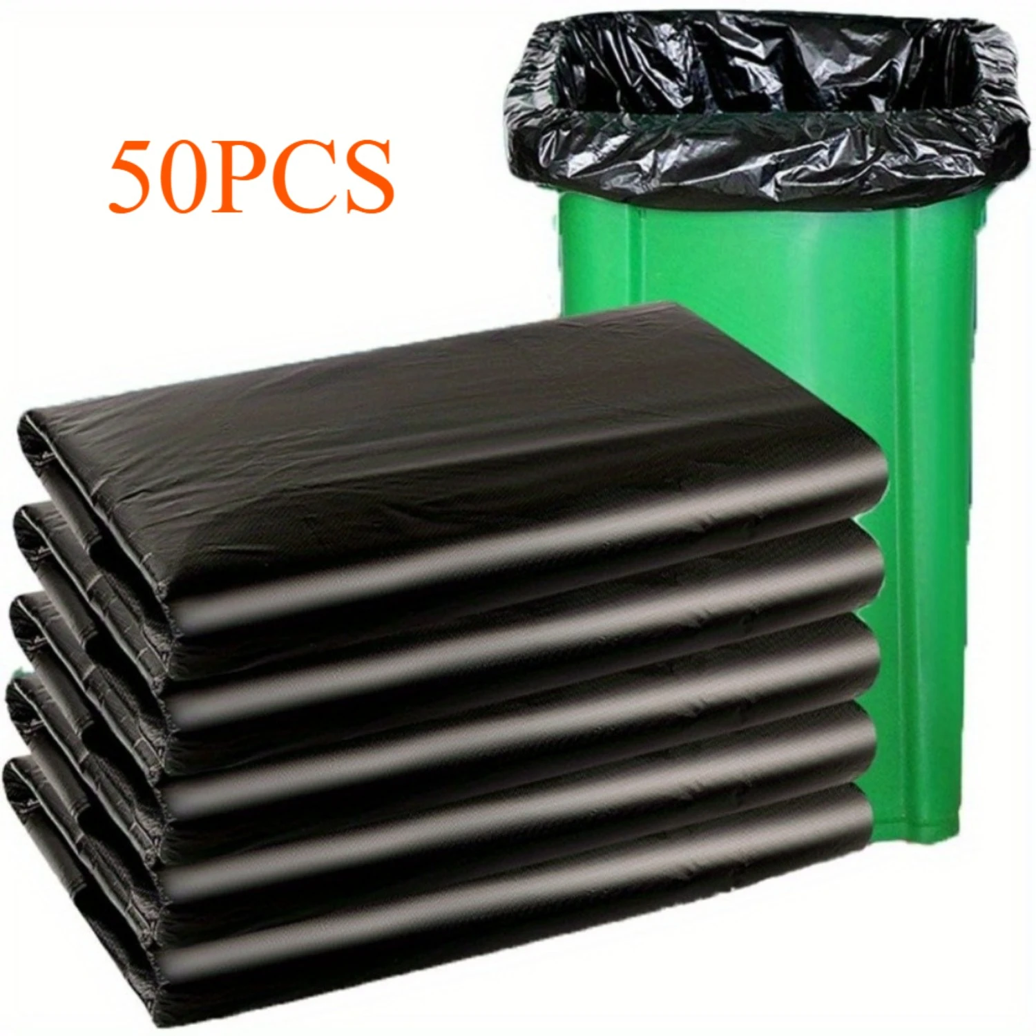 Plastics 30 Gallon Trash Bags (50PCS), 31" X 35" Large Heavy Duty Can Liners, Plastic Black Garbage Bags for Lawn, Leaf
Plastics 30 Gallon Trash Bags (50PCS), 31" X 35" Large Heavy Duty Can Liners, Plastic Black Garbage Bags for Lawn, Leaf