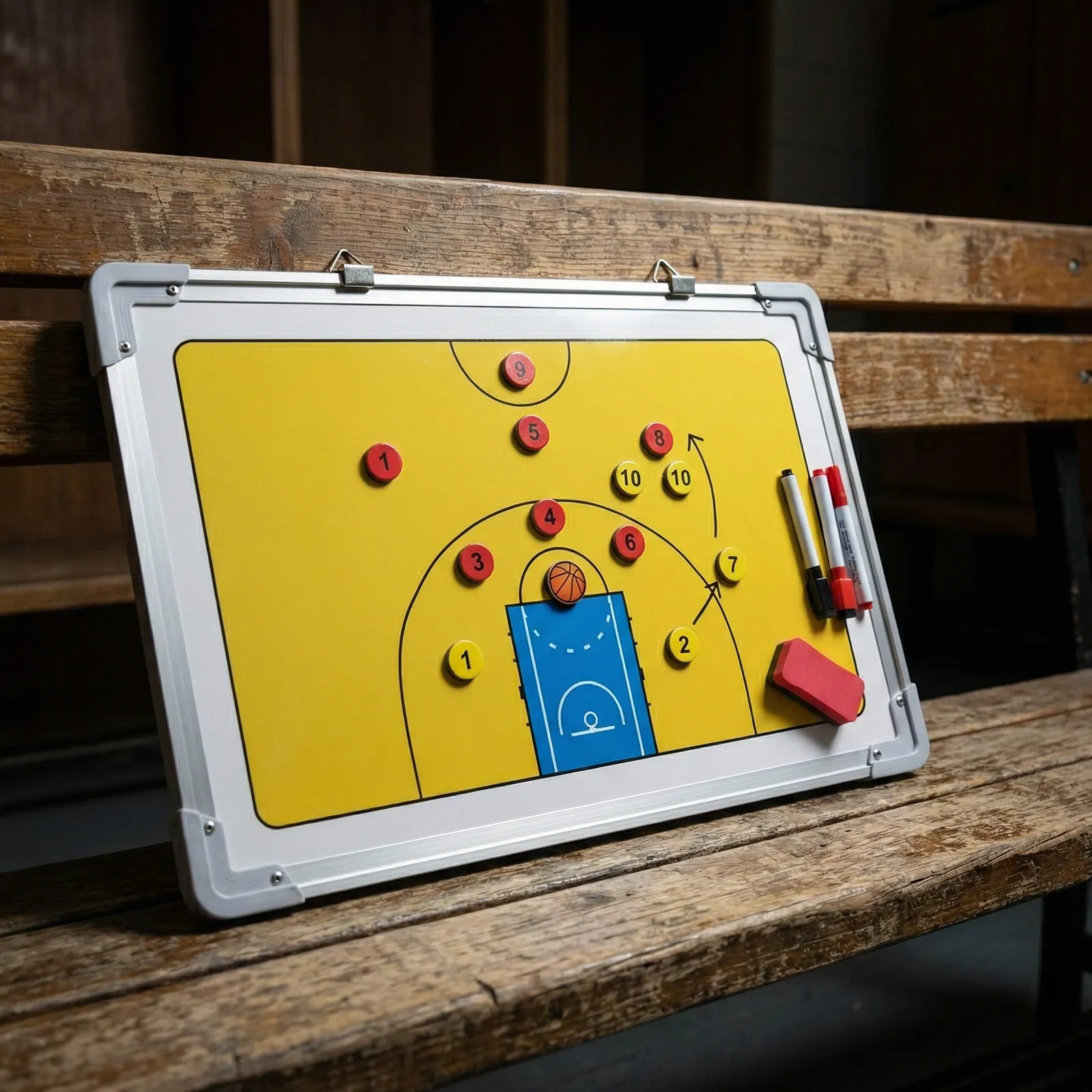 1Set Basketball Coaching Board Aluminum Alloy Magnetic Practice Training Board Hanging Triangle Ring Marker Pen Kit
1Set Basketball Coaching Board Aluminum Alloy Magnetic Practice Training Board Hanging Triangle Ring Marker Pen Kit