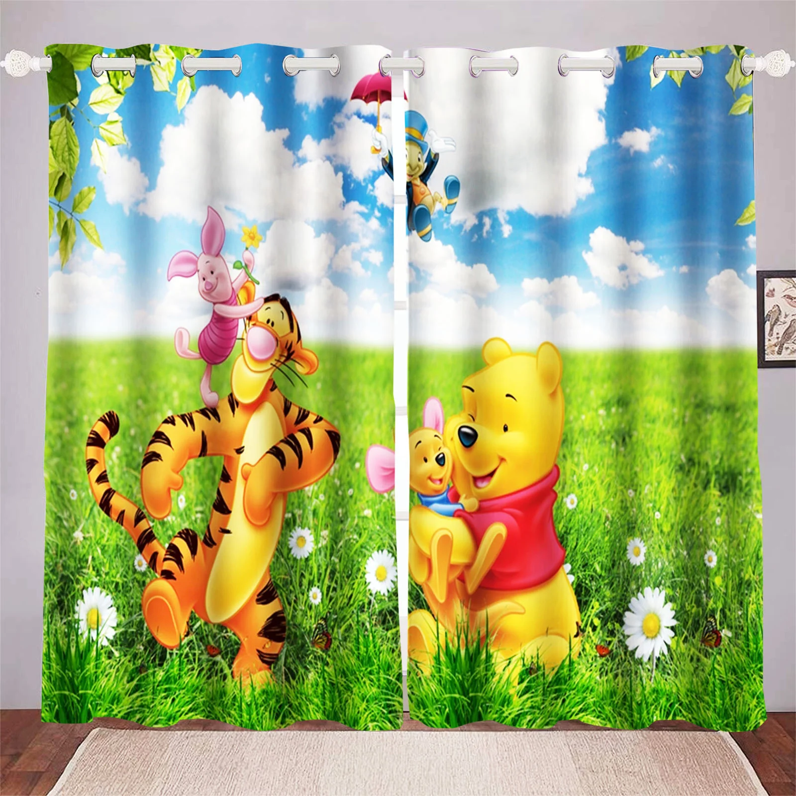 Winnie the Pooh Home Decor Living Room Bedroom Blackout Drapes Dustproof Cartoon Cute 100% Polyester Suitable For Children
Winnie the Pooh Home Decor Living Room Bedroom Blackout Drapes Dustproof Cartoon Cute 100% Polyester Suitable For Children