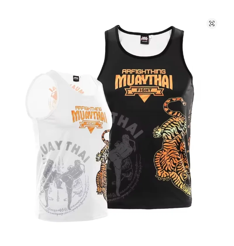MMA Fighting Sports Twin Tiger Muay Thai Sleeveless Comprehensive Fighting Training Elastic Running Bicycle Camping T-shirt tops
MMA Fighting Sports Twin Tiger Muay Thai Sleeveless Comprehensive Fighting Training Elastic Running Bicycle Camping T-shirt tops