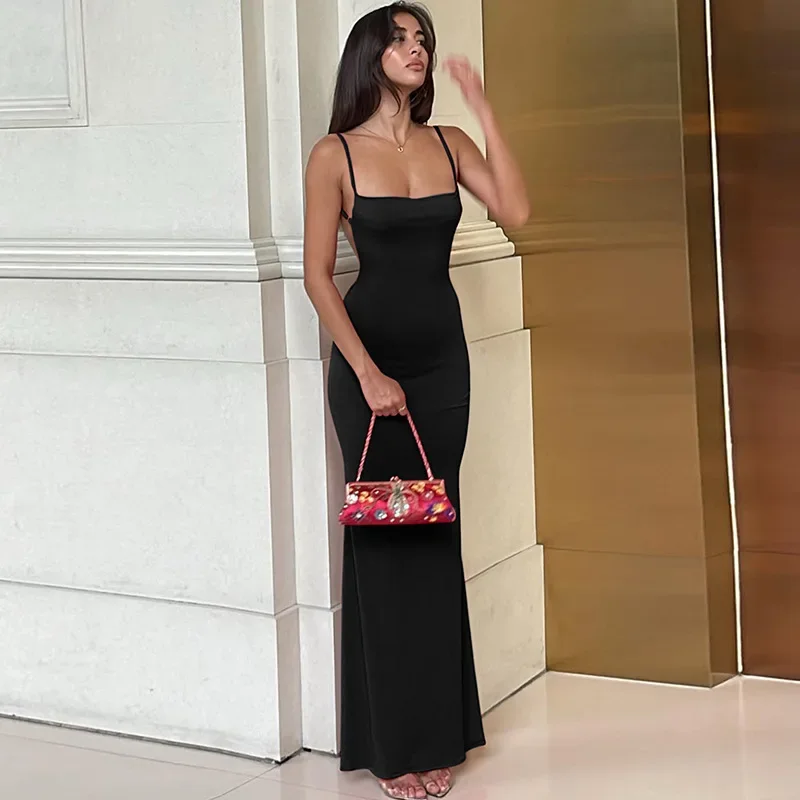 Sexy Dress 2025 Spring Women's New Beach Dresses with Bareback Strap Solid Color Black Dress for Women m
Sexy Dress 2025 Spring Women's New Beach Dresses with Bareback Strap Solid Color Black Dress for Women m