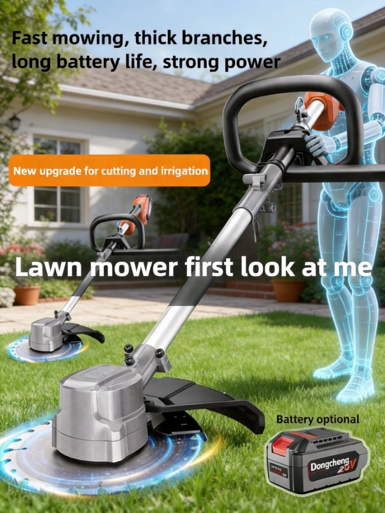 High Power Rechargeable Lithium Battery Electric Lawn Trimmer, Compact Household Lawn Mower for Garden Weeding
High Power Rechargeable Lithium Battery Electric Lawn Trimmer, Compact Household Lawn Mower for Garden Weeding