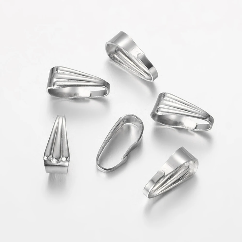100pcs 304 Stainless Steel Snap on Bails Hooks Pinch Clip Necklace Clasps Dangle Pendant Charms Chain Connectors accessories
100pcs 304 Stainless Steel Snap on Bails Hooks Pinch Clip Necklace Clasps Dangle Pendant Charms Chain Connectors accessories
