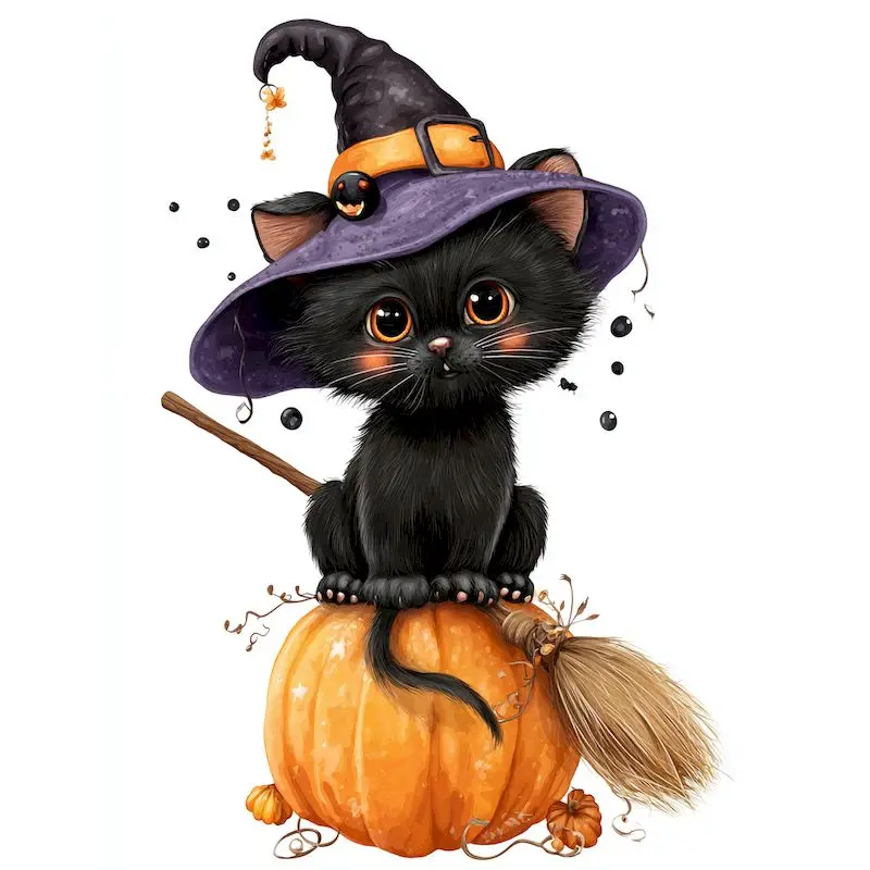 GATYZTORY Painting By Numbers Halloween Cat Animal Drawing On Canvas Acrylic Handpainted Kit Paint For Painting Home Decor
GATYZTORY Painting By Numbers Halloween Cat Animal Drawing On Canvas Acrylic Handpainted Kit Paint For Painting Home Decor