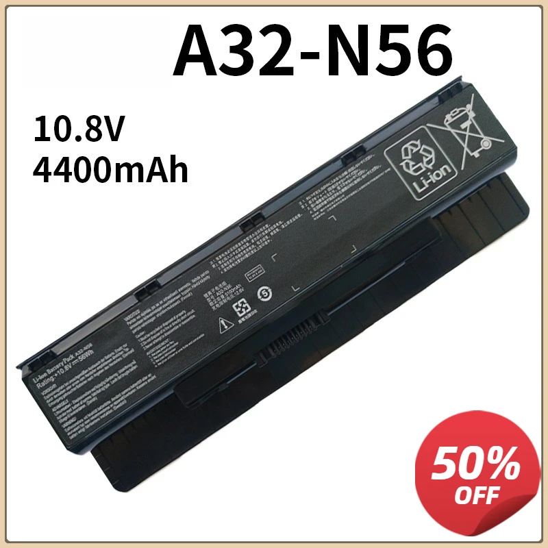 A32-N56 5200mAh Battery For ASUS B53V B53A F45A F45U R500N R500VD F55 N56D N56DY N56J N56JK N56VM N56VV N56VZ N56VB
A32-N56 5200mAh Battery For ASUS B53V B53A F45A F45U R500N R500VD F55 N56D N56DY N56J N56JK N56VM N56VV N56VZ N56VB