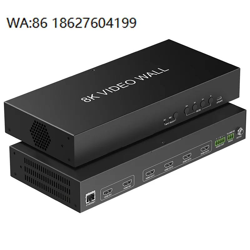 Custom 8K 2x2 Video Wall Controller HDMI 2.1 Splitter HDCP2.3 IP RS232 Control High Refresh Rate
Custom 8K 2x2 Video Wall Controller HDMI 2.1 Splitter HDCP2.3 IP RS232 Control High Refresh Rate