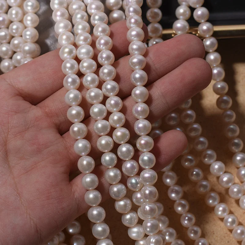 Cultured Natural Real Freshwater Pearl Strand String Beads Wholesale Loose 7-8mm White Pearl
Cultured Natural Real Freshwater Pearl Strand String Beads Wholesale Loose 7-8mm White Pearl