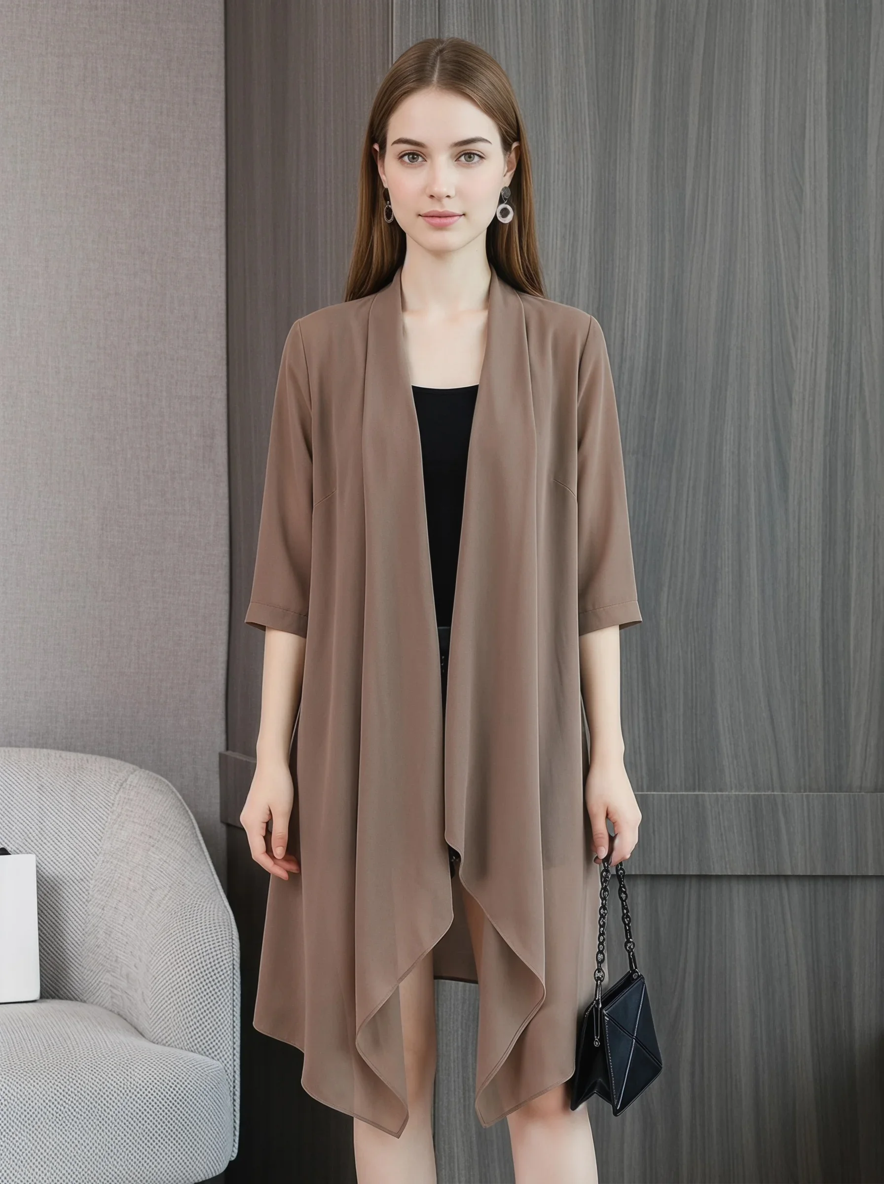Women Solid Shawl Women's Versatile Summer Chiffon Cardigan Medium and Long Loose Sunscreen Jacket Clothes Summer Beach Vacation
Women Solid Shawl Women's Versatile Summer Chiffon Cardigan Medium and Long Loose Sunscreen Jacket Clothes Summer Beach Vacation