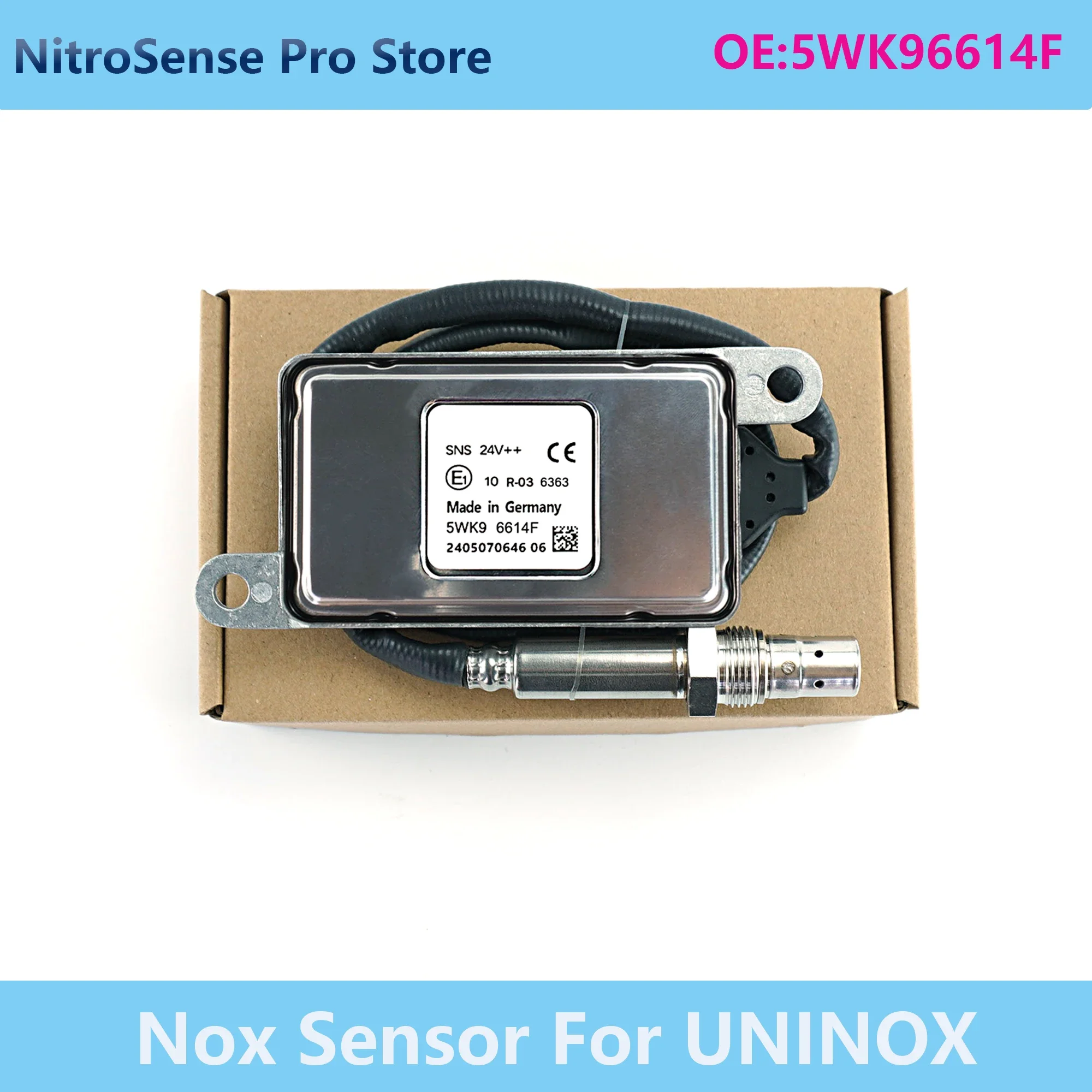 5WK96614F Good Quality Nitrogen Oxide Sensor NOx Sensor 5WK9 6614F Fits For Uninox 24V
5WK96614F Good Quality Nitrogen Oxide Sensor NOx Sensor 5WK9 6614F Fits For Uninox 24V
