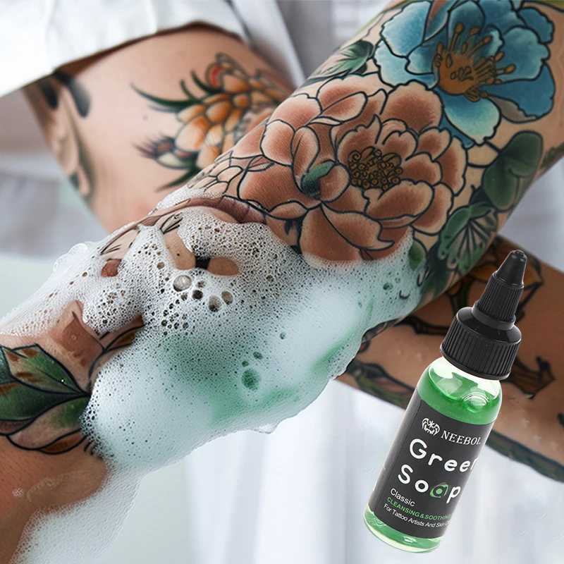 30ML Tattoo Green Soap High Concentration Original Liquid Cleaning Liquid Foam Rich Tattoo Cleaning Products
30ML Tattoo Green Soap High Concentration Original Liquid Cleaning Liquid Foam Rich Tattoo Cleaning Products