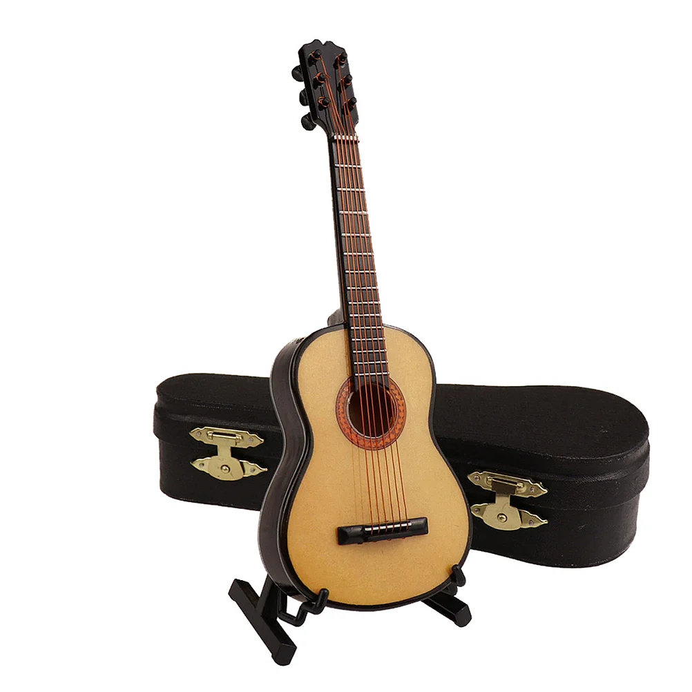 Mini Guitar Model High Class Material Lifelike Appearance Space Saving Vertical Display Rack Mini Instrument Desktop Decor
Mini Guitar Model High Class Material Lifelike Appearance Space Saving Vertical Display Rack Mini Instrument Desktop Decor