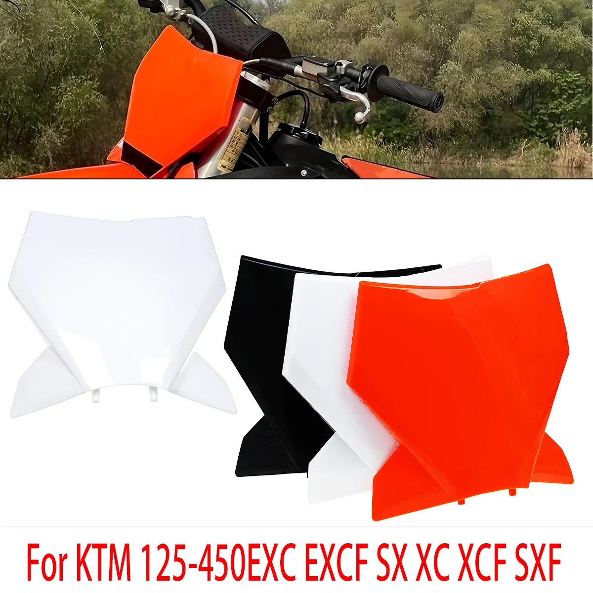 High quality Universal Racing Motorcycle Parts Front Number Plate Plastic Protector Cover For KTM 125-500cc All Models 2023-2024
High quality Universal Racing Motorcycle Parts Front Number Plate Plastic Protector Cover For KTM 125-500cc All Models 2023-2024