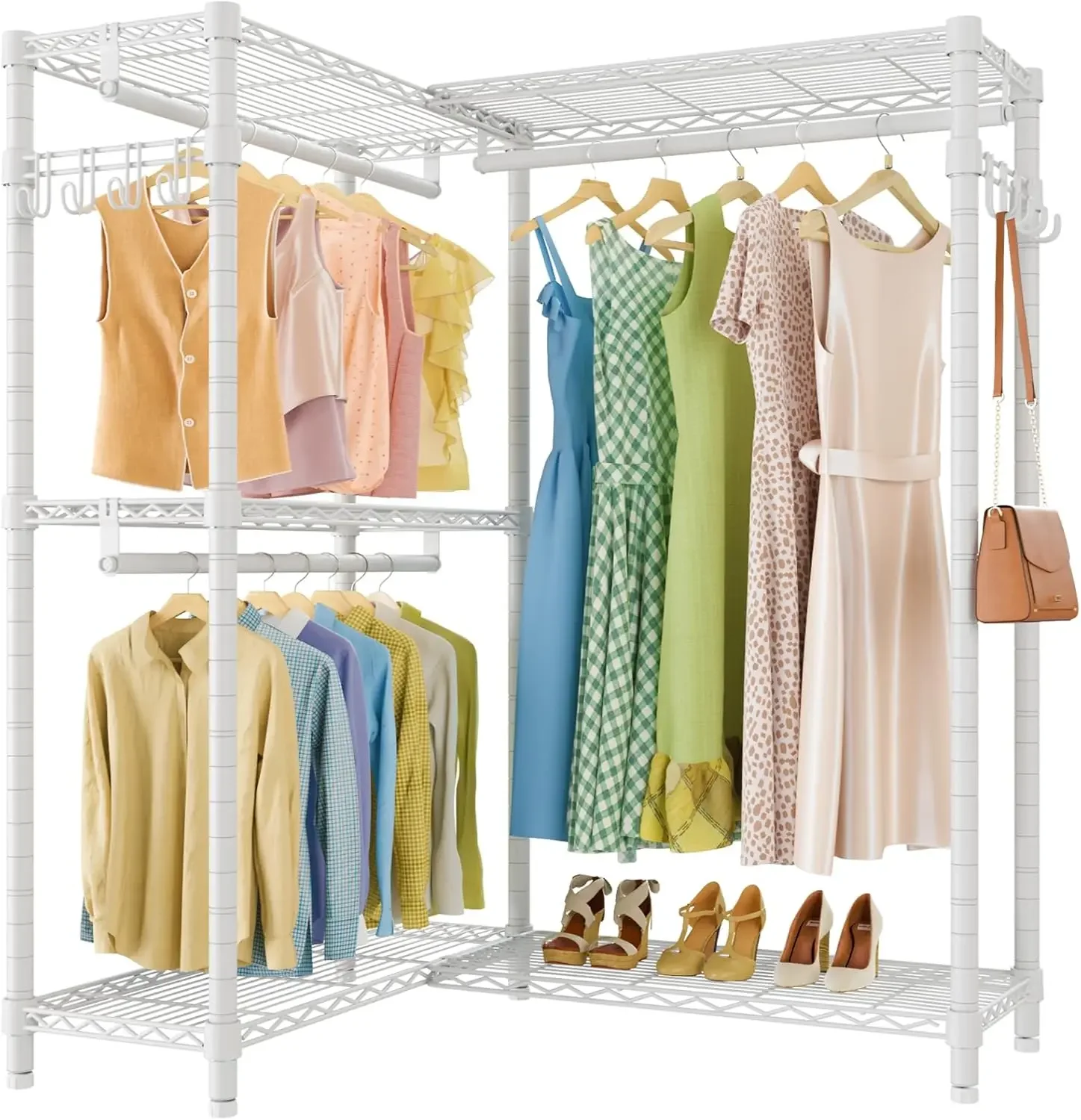 VIPEK L4 Garment Rack L Shaped Clothes Rack for Corner, Freestanding Portable Wardrobe Closet Heavy Duty Clothing Rack
VIPEK L4 Garment Rack L Shaped Clothes Rack for Corner, Freestanding Portable Wardrobe Closet Heavy Duty Clothing Rack