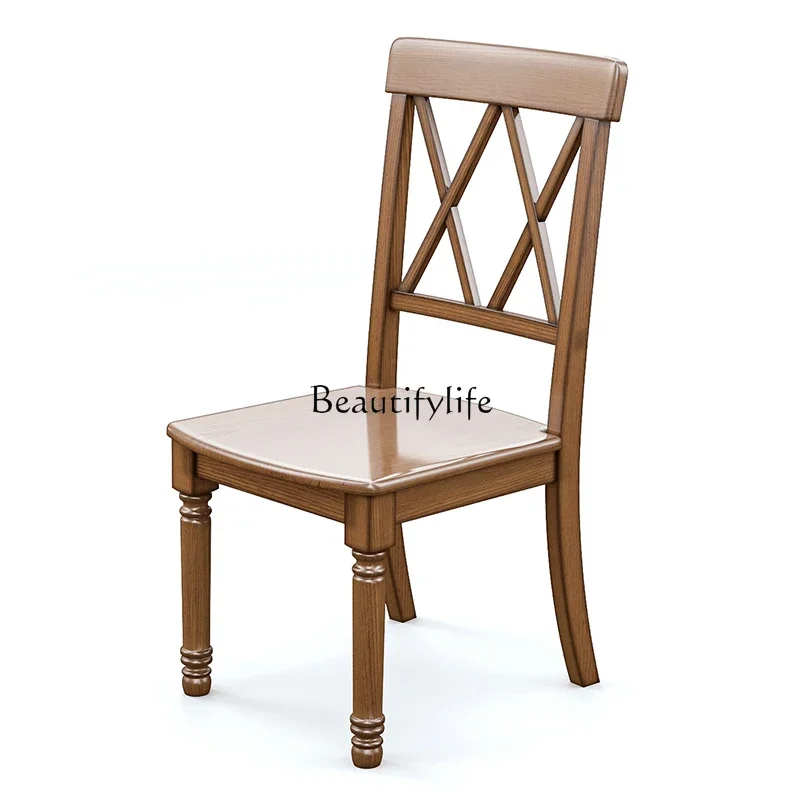 American country solid wood dining chair ash wood simple style living room dining room chair
American country solid wood dining chair ash wood simple style living room dining room chair