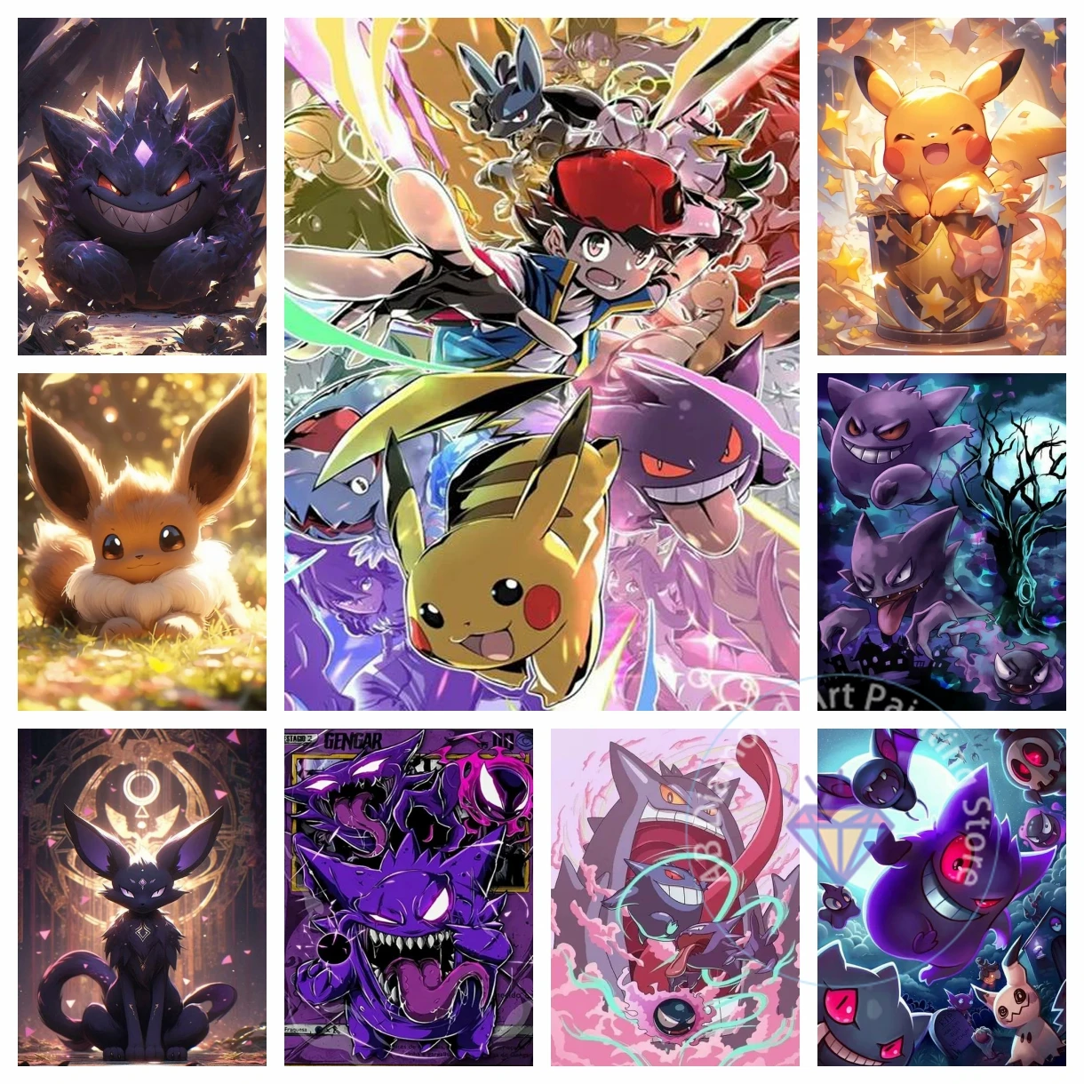 Pokémon Pikachu Gengar Squirtle AB Diamond Painting Kit 5D DIY Diamond Handmade Art Children's Gift Crafts Home Decoration
Pokémon Pikachu Gengar Squirtle AB Diamond Painting Kit 5D DIY Diamond Handmade Art Children's Gift Crafts Home Decoration
