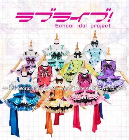 Anime! Lovelive Kira Kira Sensation Eli Rin Umi Hanayo All Members Elegant Lovely Dress SJ Uniform Cosplay Costume Women