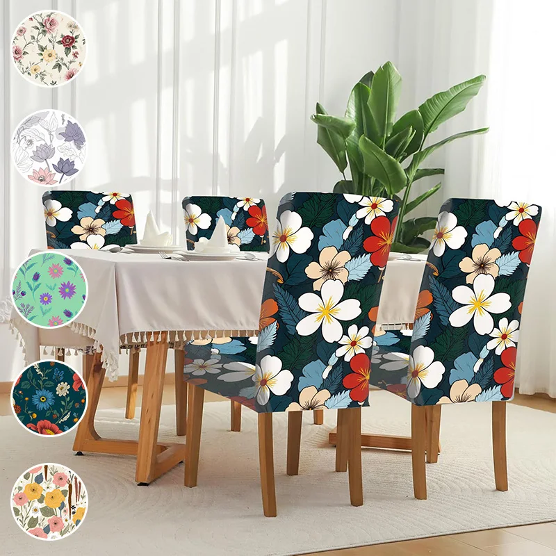 Elastic printed dining chair cover, removable and washable scratch-proof dining chair cover, warm and creative flower pattern
Elastic printed dining chair cover, removable and washable scratch-proof dining chair cover, warm and creative flower pattern