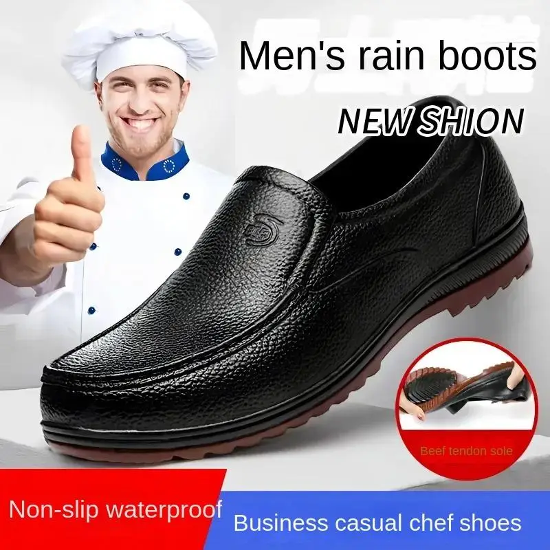 2023 Mens Rain Boots PVC Slip-on soft sole Wear-resistant Chef Hotel Work Fishing Boots Large Site Rubber Shoes Waterproof Shoes
2023 Mens Rain Boots PVC Slip-on soft sole Wear-resistant Chef Hotel Work Fishing Boots Large Site Rubber Shoes Waterproof Shoes