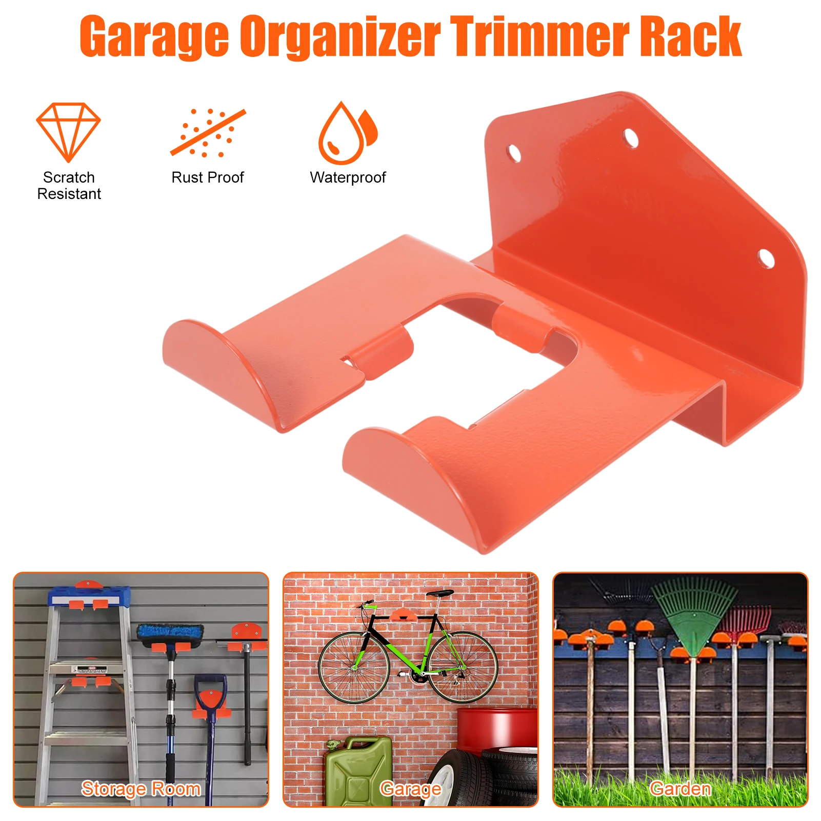 2 Pack Weed Eater Hanger, Heavy Duty Wall Mounted Garage Organizer Hanging Shelf for Grass Trimmer, Garden Tools
2 Pack Weed Eater Hanger, Heavy Duty Wall Mounted Garage Organizer Hanging Shelf for Grass Trimmer, Garden Tools