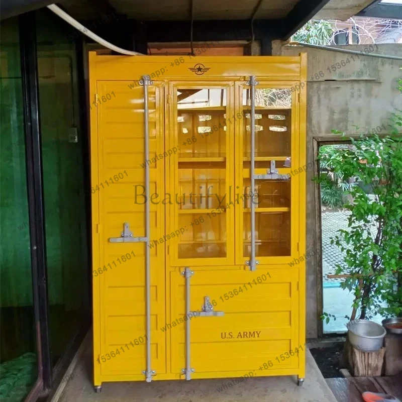 Industrial wind container storage file tool display wrought iron
Industrial wind container storage file tool display wrought iron