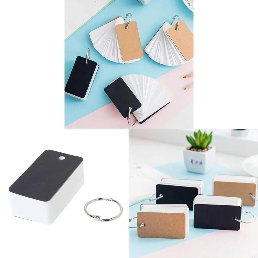 F42D Simple DIY Index Cardboard Cover Blank Paper Card Memo Pad Binder Rings
F42D Simple DIY Index Cardboard Cover Blank Paper Card Memo Pad Binder Rings