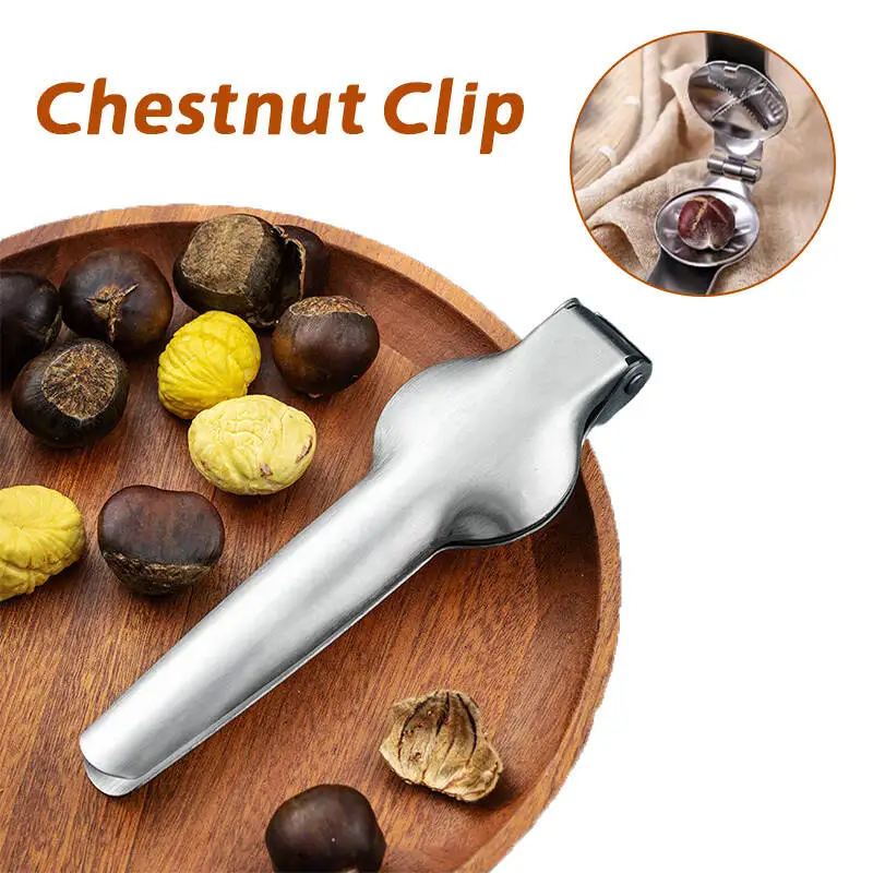 Зажим для каштана из нержавеющей стали 2-в-1 Очистка гаек Открывалка для каштанов Машина для быстрого удаления скорлупы Плоскогубцы Инструмент для резки каштанов
Зажим для каштана из нержавеющей стали 2-в-1 Очистка гаек Открывалка для каштанов Машина для быстрого удаления скорлупы Плоскогубцы Инструмент для резки каштанов
